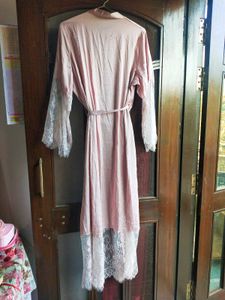 URBANIC Lace Trim Robe