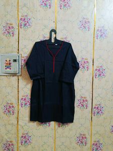🇳🇿💫🎀Elegant Black Cotton Kurta