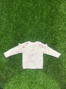 Topshop Polka Dot Ruffle Sweater