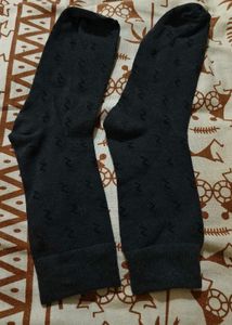 Patterned Grey Socks