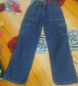 Wide Leg Denim Jeans