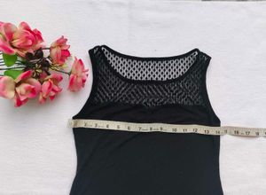 Black Sleeveless Bodysuit