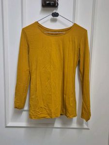 Mustard Solid Tshirt