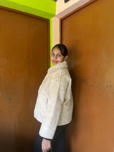 Fuzzy Cream Jacket