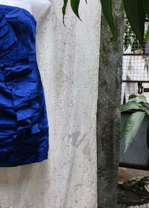 4138. Blue Strapless Mini Dress