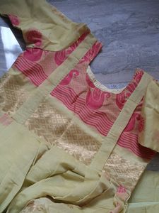 Party Wear Maternity Feeding Kurti Umbrella Cut