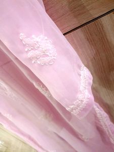 ChikanKari Baby Pink Kurta
