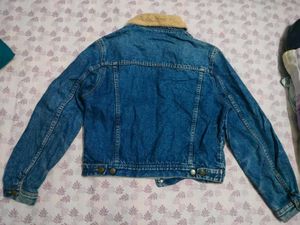 Fur Trim  Denim Jacket