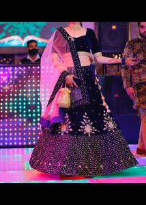 Beautiful Heavy Navy Blue Lehenga💙