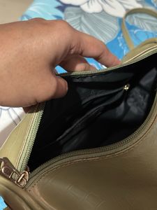 Olive Cylindrical Crossbody Bag