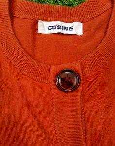 Imported Chic Orange Cardigan