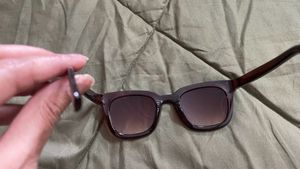 Brown Square Framed Sunglasses
