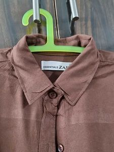 Brown Shirt Top