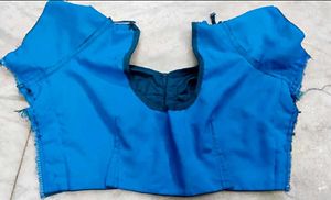 Blue color Silk blouse