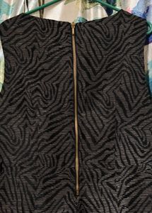 Zebra Print Sleeveless Dress