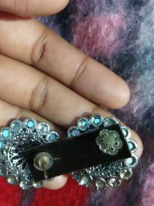 Silver Tone Stud Earrings