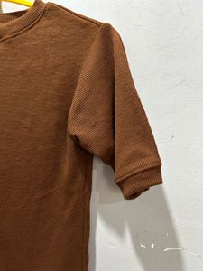 Brown Casual T-Shirt