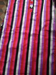 Striped Cotton Kurti