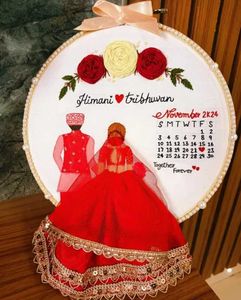 Custom Embroidery Hoop Wedding Gift