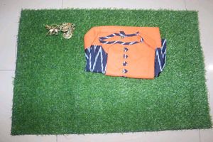 Orange &amp; Ikat Print Dress Buy 1 Get Free