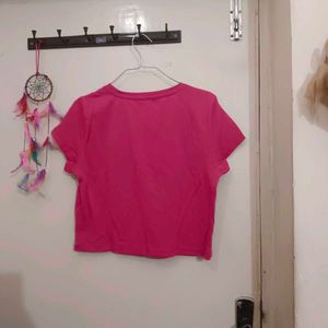 Pink Crop Top