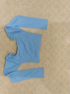 Sweetheart Neck Long Sleeves Gathered Top