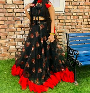 Katrina Expire Lehenga Printed Organza