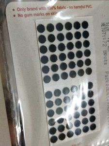 Eyetex Pallavi Kumkum Black Bindi 5 Pcs In One