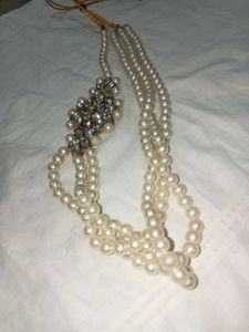 Crystal &amp; Pearl Choker