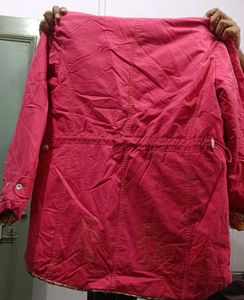 Pink Quilted Winter Coat