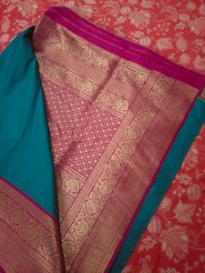 Elegant Teal Saree