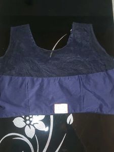 Nevy Blue Blouse and redy made saree