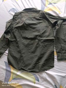 Olive Green Casual Shirt