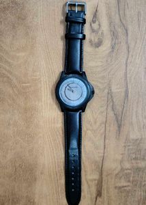 Sonata Black Analogue Watch 77018PL01