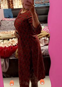 Women L Size Kurta With Pants