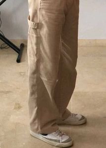 Beige Carpenter Pants