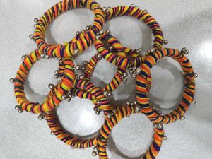 Colorful Cloth Bangle Set