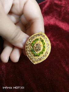 Green Diamond Ring