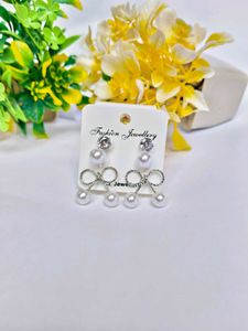 Earring Bundle - Pearl &amp; Beaded Hoops