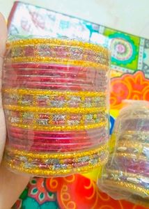 2-4 Size Maroon Colour Bangles Set Of 2