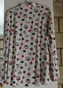 Owl Print Shirt (Size 3XL)