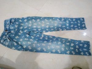 chalk brand Cute Printed Jeans