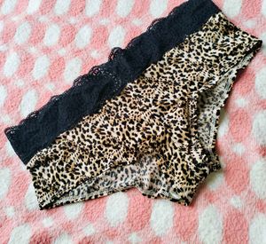 Victoria's Secret Leopard Print & Lace Brief