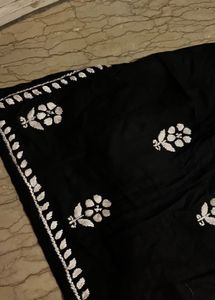 Black Chikankari Kurti