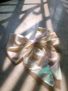 Holographic and Iridescent Hair Bow (Big)Topper
