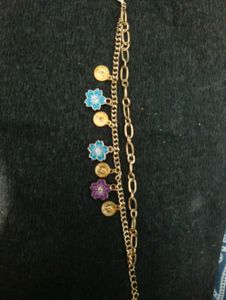 Gold Chain Charm Bracelet
