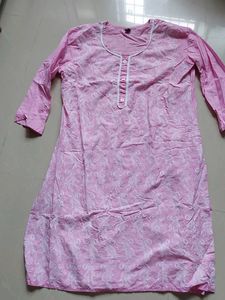 Pink Embroidered Kurti