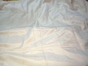 Elegant White Satin Saree