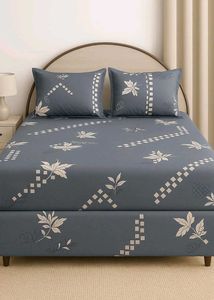 Beautiful Multicolour Bedsheet With 2 Pillow Cover