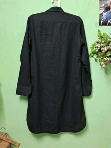 Men's Black Ethnic Kurta